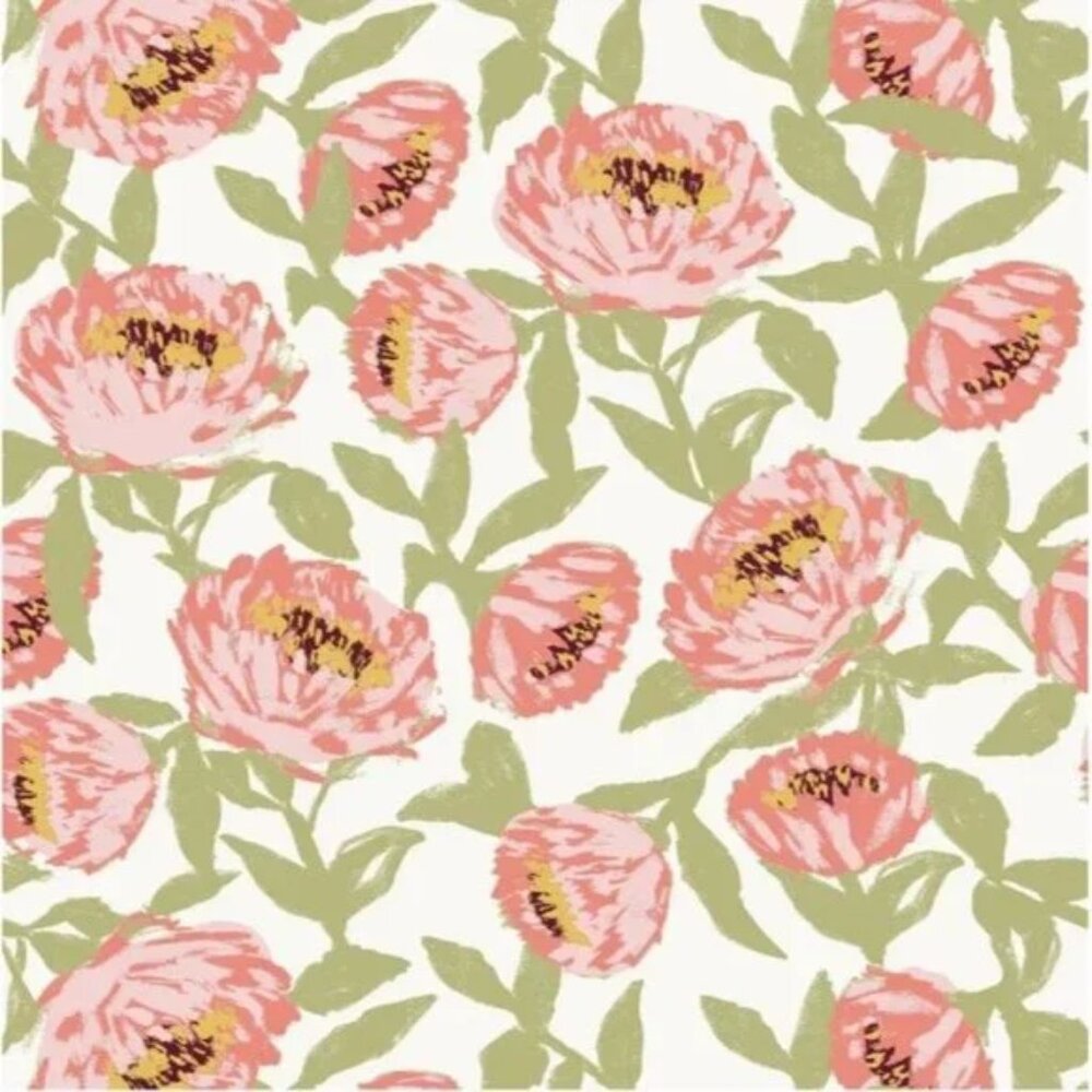 Opalhouse Pink and Green Floral Wallpaper